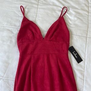Lulus new with tags mid length red dress